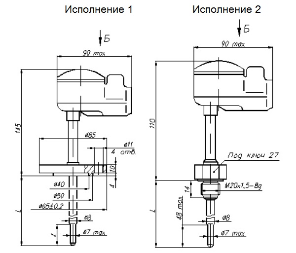 рис. 1 – Габаритные размеры